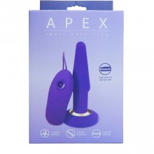 Анальная пробка с вибрацией «Apex Small», цвет фиолетовый, 2415-03PU/APU BX GP, бренд Gopaldas, из материала силикон, длина 14 см.