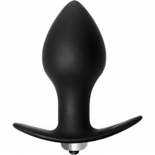 Вибрирующая анальная пробка для ношения «Bulb Anal Plug Black», цвет черный, Lola Toys 5006-03Lola, длина 10 см., со скидкой