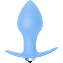 Анальная пробка с вибрацией «Bulb Anal Plug Blue» для ношения, цвет синий, Lola Toys 5006-02lola, бренд Lola Games, из материала силикон, коллекция First Time by Lola, длина 10 см.