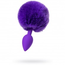 Анальная силиконовая втулка с хвостом ToDo by Toyfa Sweet bunny, фиолетовая, длина 13 см, диаметр 2.8 см, 42 гр, ToyFa 357014, цвет фиолетовый, длина 13 см., со скидкой