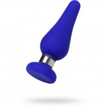 Анальная силиконовая втулка ToDo by Toyfa Сlassic, размер M, синяя, длина 11.5 см, диаметр 3.7 см, ToyFa 357010, цвет синий, длина 11.5 см., со скидкой