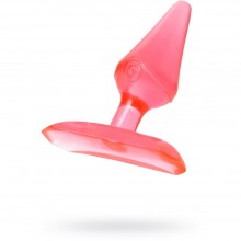Конусообразная анальная втулка с ограничителем ToyFa, ABS пластик, красный, длина 6.5 см, диаметр 2.5 см, 881304-9, из материала пластик АБС, длина 6.5 см., со скидкой