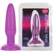 Анальный стимулятор-втулка «Anal Stimulator», цвет фиолетовый, EE-10066-5, бренд Bior Toys, из материала ПВХ, длина 13.5 см., со скидкой