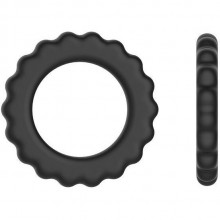 Кольцо эрекционное Sex Expert, SEM-55079, из материала силикон, цвет черный, длина 4.2 см., со скидкой