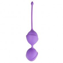 Двойные вагинальные шарики из силикона «Jiggle Mouse» от компании EDC Collections, фиолетовые, ET208PUR, коллекция Easy Toys, цвет фиолетовый, длина 19.5 см.