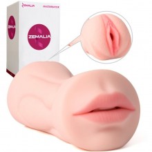 Двухсторонний мастурбатор вагина-ротик «Debby» от компании Svakom, цвет телесный, ZW6, из материала TPE, длина 17.8 см., со скидкой
