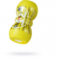 Мастурбатор в колбе «Smart Double» от компании MensMax, цвет желтый, 5730387, бренд Mens Max, длина 14.5 см.