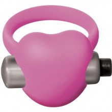 Эрекционное виброколечко Emotions «Heartbeat», диаметр 4 см, Lola Toys 4006-02, бренд Lola Games, из материала силикон, длина 5.5 см., со скидкой
