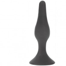 Втулка анальная Sex Expert, цвет черный, длина 130 мм, диаметр 38 мм, SEM-55038, из материала силикон, длина 13 см., со скидкой