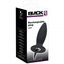 Перезаряжаемая силиконовая анальная пробка Black Velvets «Recharge Plug S», цвет черный, You 2 Toys 0592790, бренд Orion, длина 11 см.