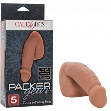 Телесный фаллоимитатор для ношения «Packer Gear 5» от компании California Exotic Novelties SE-1581-10-3, цвет коричневый, длина 14.5 см.