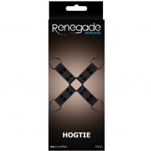 Фиксация для рук и ног Renegade «Bondage - Hogtie - Black», цвет черный, размер OS, NS Novelties, из материала винил, One Size (Р 42-48), со скидкой