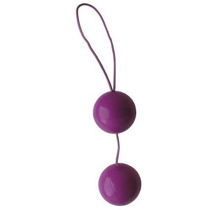Простые вагинальные шарики «Balls», цвет фиолетовый, диаметр 35 мм, EE-10097v, из материала пластик АБС, диаметр 3.5 см., со скидкой