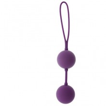 Вагинальные шарики «Good Vibes The Perfect Balls» со смещенным центром тяжести, цвет фиолетовый, Dream toys 20831, из материала ПВХ, длина 19 см.