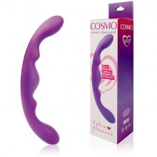 Недорогой двухсторонний фаллоимитатор «Cosmo», цвет фиолетовый CSM-23017, бренд Bior Toys, из материала силикон, длина 26 см., со скидкой