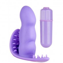 Фиолетовый мини-вибратор с шипованным основанием SEE YOU SECRETLY, 21098, бренд Dream Toys, длина 8 см.