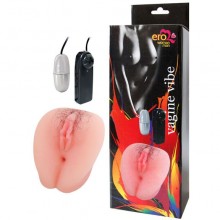 Искусственная вагина с вибрацией, EE-10163, бренд Bior Toys, цвет телесный, длина 18 см.