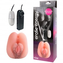 Искусственная вагина с вибрацией, EE-10164, бренд Bior Toys, из материала TPR, со скидкой