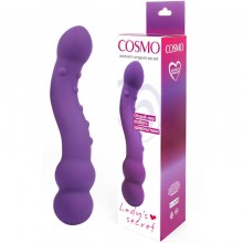 Женский вагинальный стимулятор, длина 180 мм, диаметр 32x34 мм, цвет фиолетовый, Cosmo CSM-23080, бренд Bior Toys, из материала силикон, длина 18 см., со скидкой