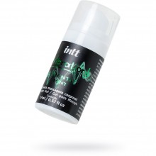 Жидкий массажный гель «Vibration Mint» с эффектом вибрации и ароматом мяты, объем 17 мл, Intt FU21, цвет прозрачный, 17 мл.