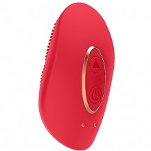 Клиторальный мини-стимулятор «Mini Rechargeable Clitoral Stimulator Precious», цвет красный, SH-ELE010RED, бренд Shots Media, из материала силикон, длина 6.4 см.