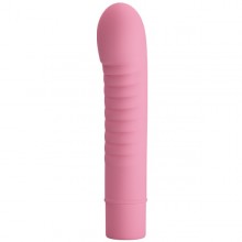 Компактный мини-вибромассажер Baile Pretty Love «Mick» с ребрышками, длина 13 см, BI-014693-1, цвет розовый, длина 13 см., со скидкой