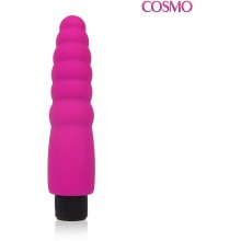 Красивый женский и недорогой вибратор, длина 150 мм, диаметр 33 мм, цвет розовый, Cosmo CSM-23091, бренд Bior Toys, длина 15 см., со скидкой