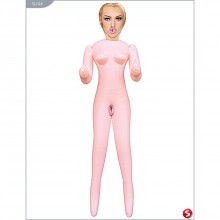 Классическая секс-кукла «Horny Quarterback» с принтом, цвет телесный, Shots Media S-Line SLI146, из материала ПВХ, 2 м., со скидкой