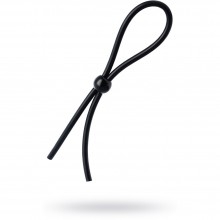 Лассо на пенис A-toys by TOYFA с одной бусиной, цвет черный, длина 19,5 см, 768021, из материала силикон, длина 19.5 см., со скидкой