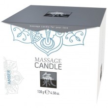 Массажная свеча с ароматом амбры «Massage Candle Amber», 130 грамм, Hot Products 67123, со скидкой