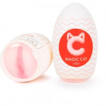 Небольшой мастурбатор-вагина для мужчин в яйце «Loli», цвет телесный, S-Hande SHD-S171, из материала силикон, длина 10.6 см., со скидкой