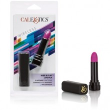 Женский миниатюрный вибратор в форме губной помады «Hide & Play» от компании California Exotic Novelties, цвет черный, SE-2930-15-2, бренд CalExotics, длина 8.25 см.