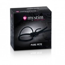 Mystim «Pure Pete» электросбруя на головку члена, бренд Mystim GmbH, из материала силикон, цвет черный, длина 14 см., со скидкой