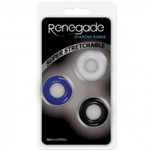Набор мужских эрекционных колец Renegade «Stamina Rings - Multi Color», цвет мульти, NS Novelties NSN-1116-29