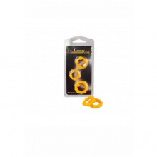 Набор из 3 эрекционных колец «Love Ring Set», цвет желтый, Sitabella 3310-9, бренд СК-Визит, диаметр 2 см., со скидкой