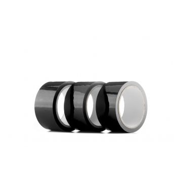 Набор бондажных лент «Bondage Tape» из 3 штук, цвет черный, OUBT001PACKBLK, бренд Shots Media, из материала ПВХ, со скидкой