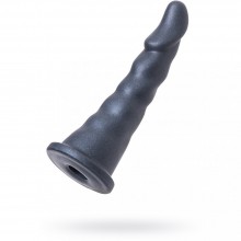 Черная насадка для страпона RealStick Strap-On by TOYFA Axel, материал ПВХ, длина 17.5 см, ToyFa 972004, цвет черный, длина 17.5 см., со скидкой