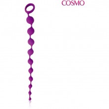 Недорогая анальная цепочка «Cosmo», цвет фиолетовый, CSM-23003, бренд Bior Toys, длина 32 см., со скидкой