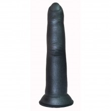 Анальный фаллос на присоске, цвет черный, LoveToy 427003, бренд LoveToy А-Полимер, из материала ПВХ, длина 15 см., со скидкой