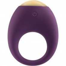 Перезаряжаемое эрекционное кольцо с вибрацией и подсветкой «Eclipse Vibrating Cock Ring», черное, Toy Joy TOY10293, из материала силикон, цвет черный, длина 12 см.
