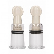 Средние вакуумные помпы для сосков «Nipple Suction Cup Medium», цвет прозрачный, Shots Media PMP022TRA, из материала акрил, длина 10.2 см., со скидкой