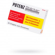 «Потенцштаркер» для мужчин, Potenzstarker, 30 таблеток, 44365, бренд Milan, со скидкой