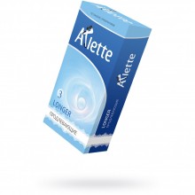 Латексные презервативы с пролонгирующим эффектом «№12 Longer», упаковка 12 шт, Arlette 814, цвет прозрачный, длина 18.5 см., со скидкой