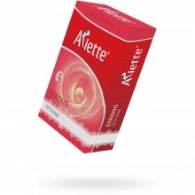 Сверхпрочные презервативы «№6 Strong», упаковка 6 шт, Arlette 810, длина 18.5 см., со скидкой