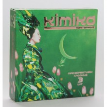 Латексные контурные презервативы «№ 3», упаковка 3 шт, Kimiko КОНТУРНЫЕ № 3, цвет телесный, со скидкой