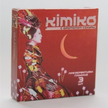 Латексные классические презервативы «№3» с ароматом сакуры, упаковка 3 шт, Kimiko С АРОМАТОМ САКУРЫ № 3, со скидкой