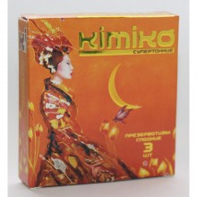 Суперонкие латексные презервативы «№3», упаковка 3 шт, Kimiko СУПЕРТОНКИЕ № 3, цвет телесный