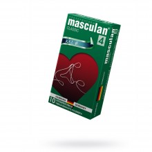 Masculan «Classic XXL Type 4» презервативы увеличенного размера 10 шт., из материала латекс, длина 19 см., со скидкой