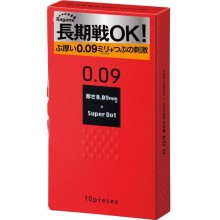 Презервативы «Dots», частично покрытые точечками, упаковка 10 шт, Sagami 04964, из материала латекс, длина 19 см., со скидкой