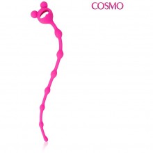 Цепочка анальная Cosmo, длина 230 мм, диаметр 8x10x13 мм, цвет розовый, CSM-23025, бренд Bior Toys, длина 23 см., со скидкой